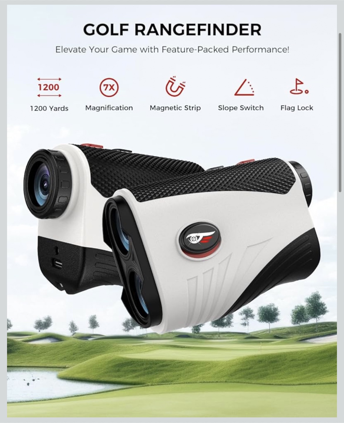 VyKure Golf Rangefinder w/ Slope - 1200 Yards - photo 3