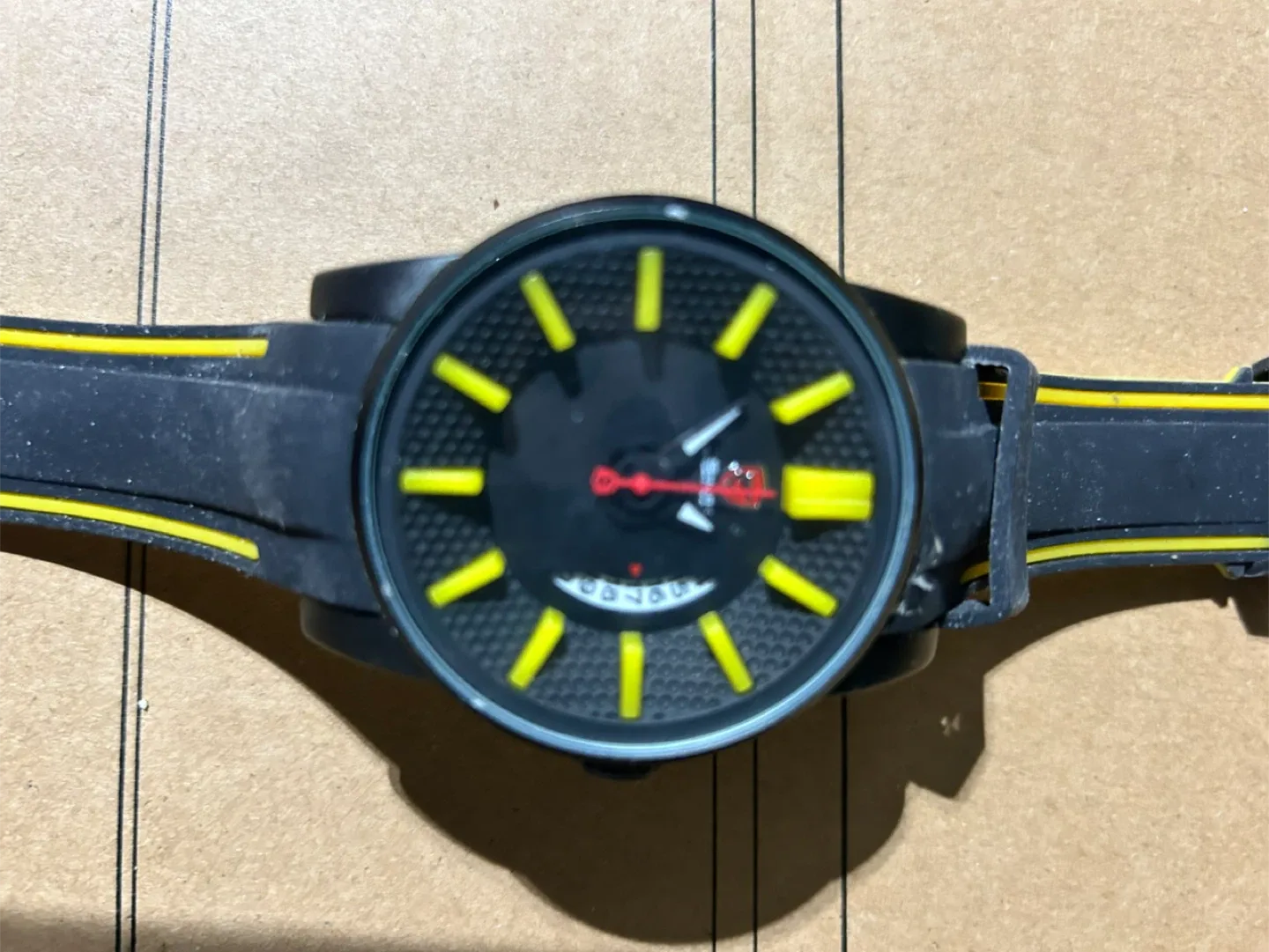 Shark Sport Watch - Black & Yellow