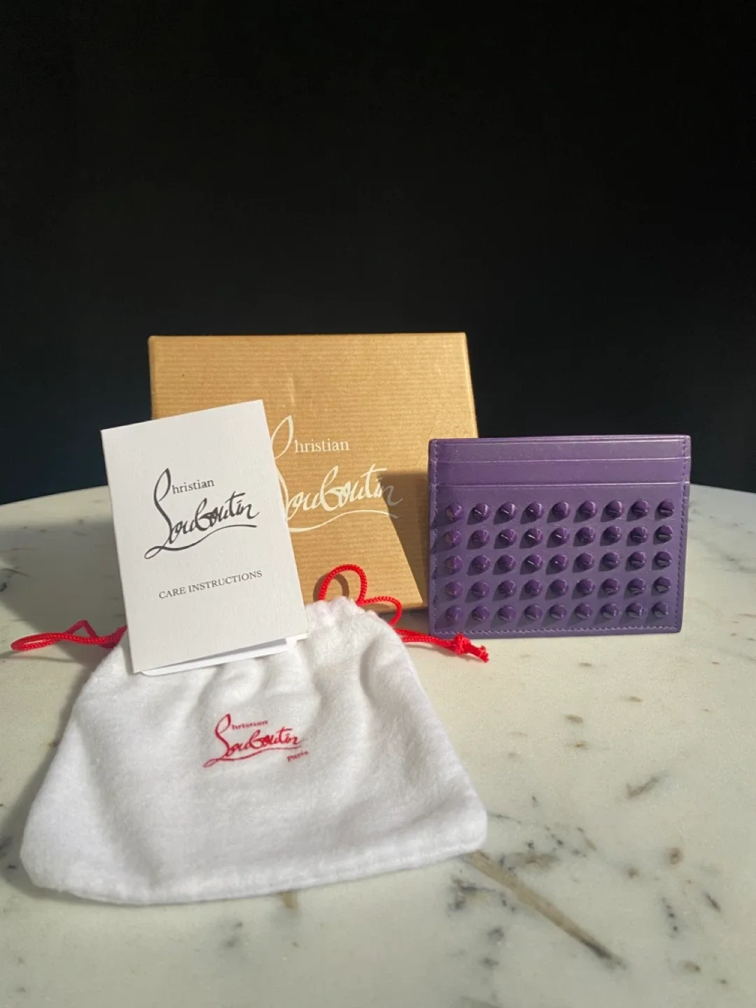 Christian Louboutin Purple Card Holder