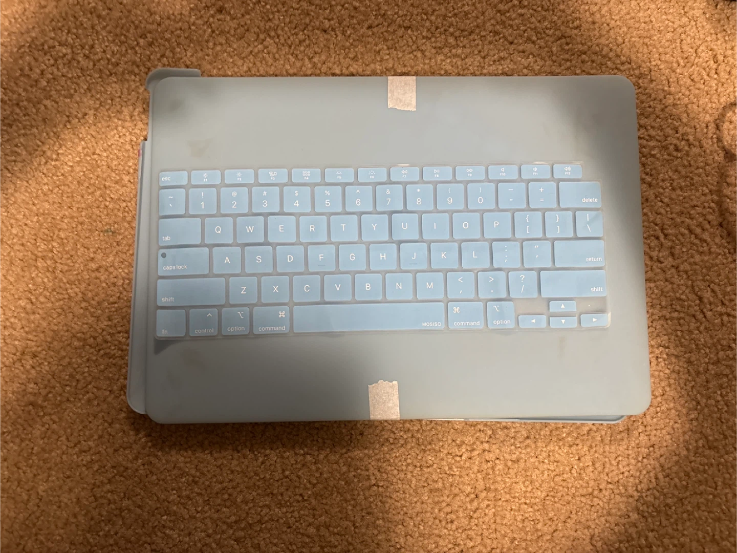 MOSISO Blue Keyboard Cover MacBook case with two keyboard cases