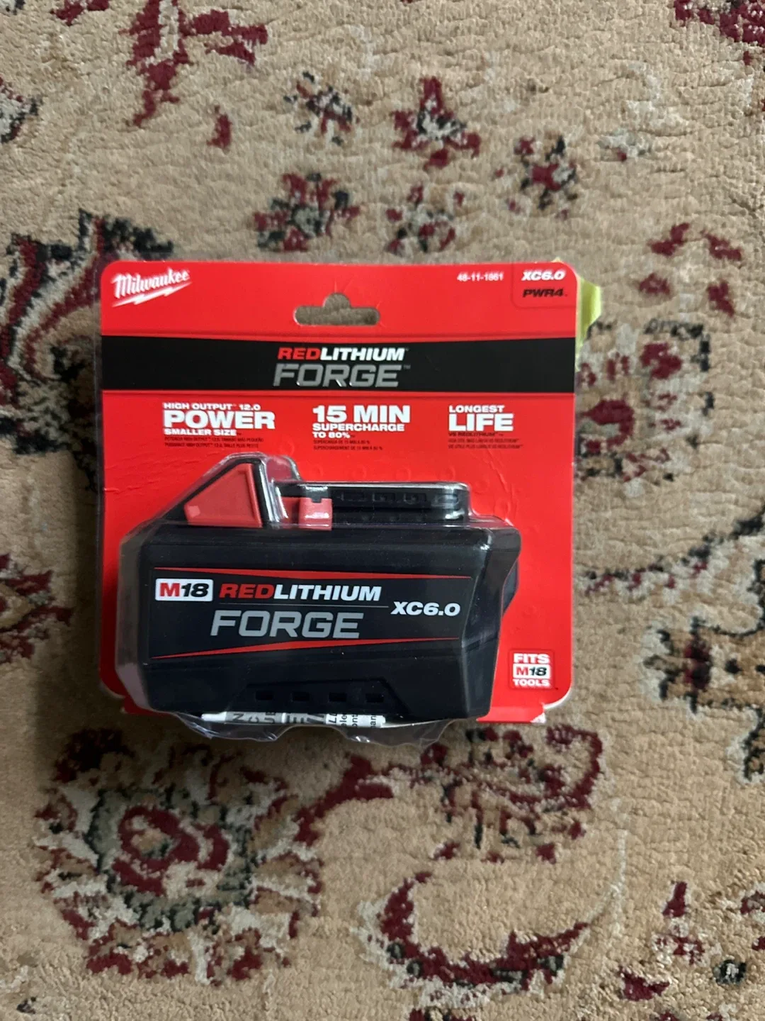 Milwaukee M18 RedLithium Forge XC6.0 Battery - New image indicator(2)