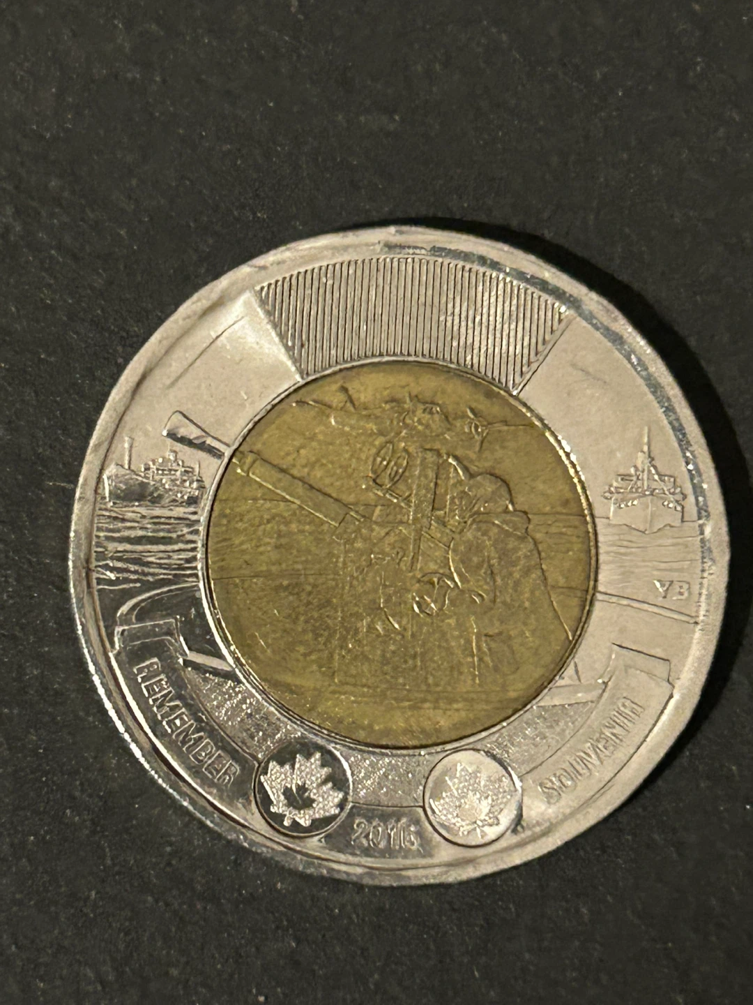 $3.5  Remembrance CANADA 2 Dollar Toonie Coin Battle of Atlantic