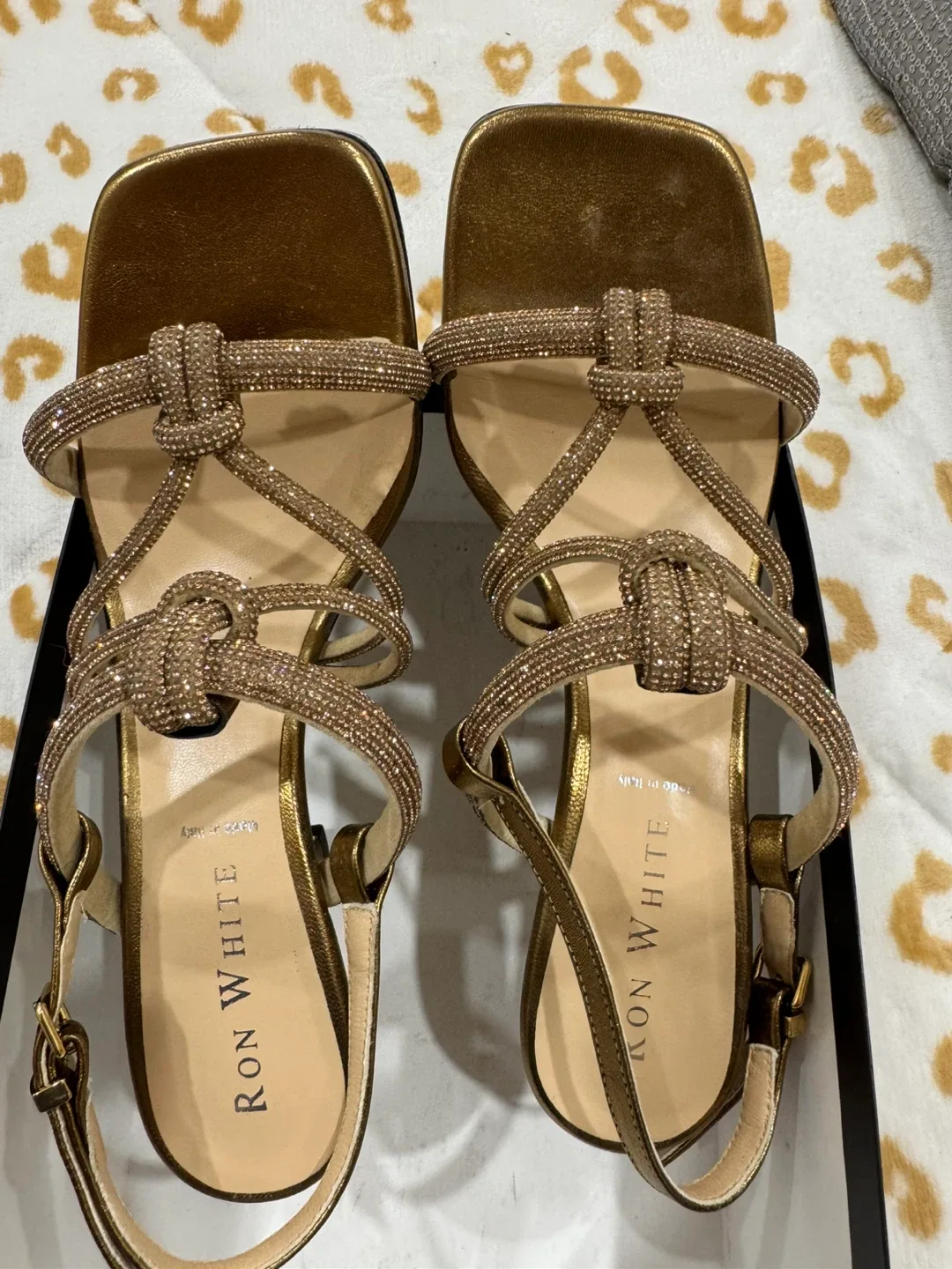 Ron White Gold Heels - Size 41