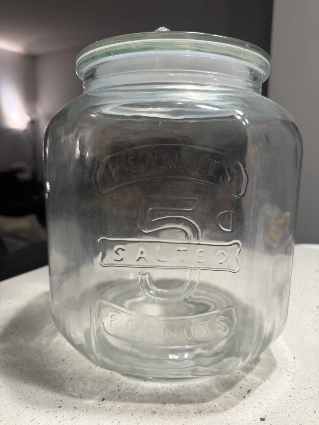 🥕Vintage Peanuts 5¢ Salted Jar