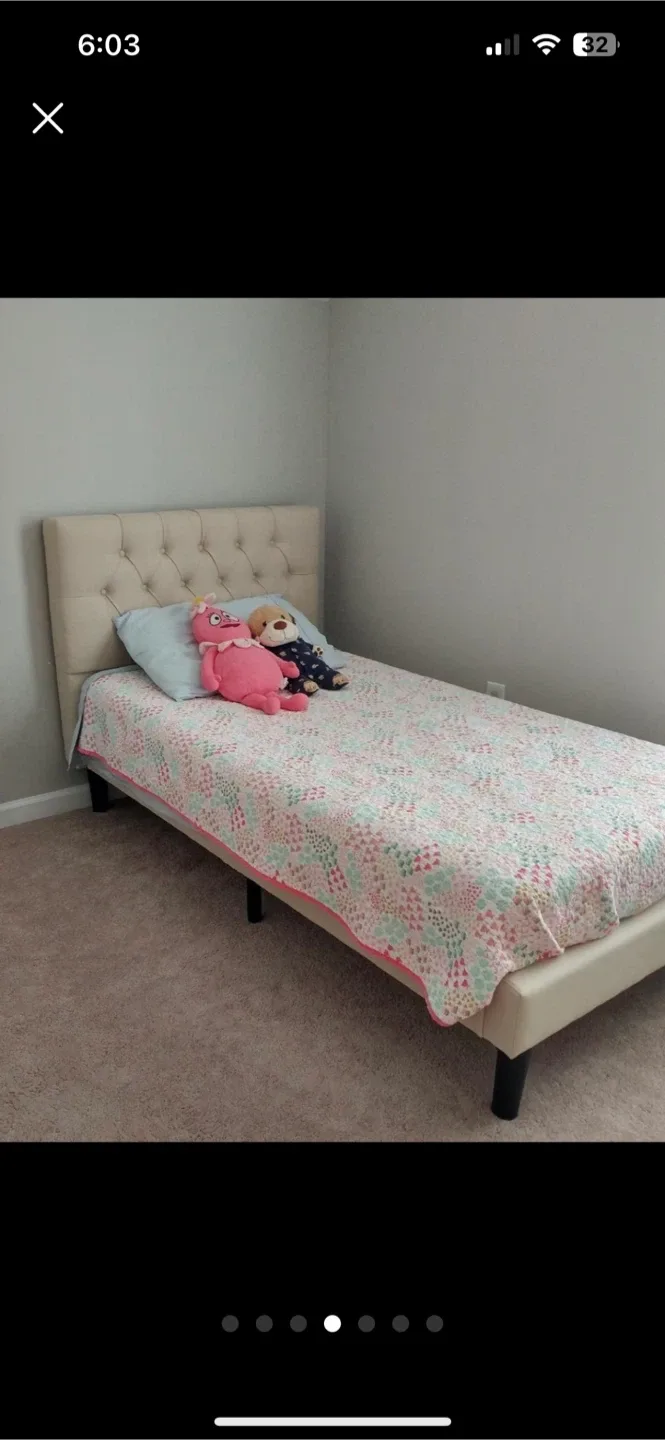 Upholstered Twin Bed Frame image indicator(3)