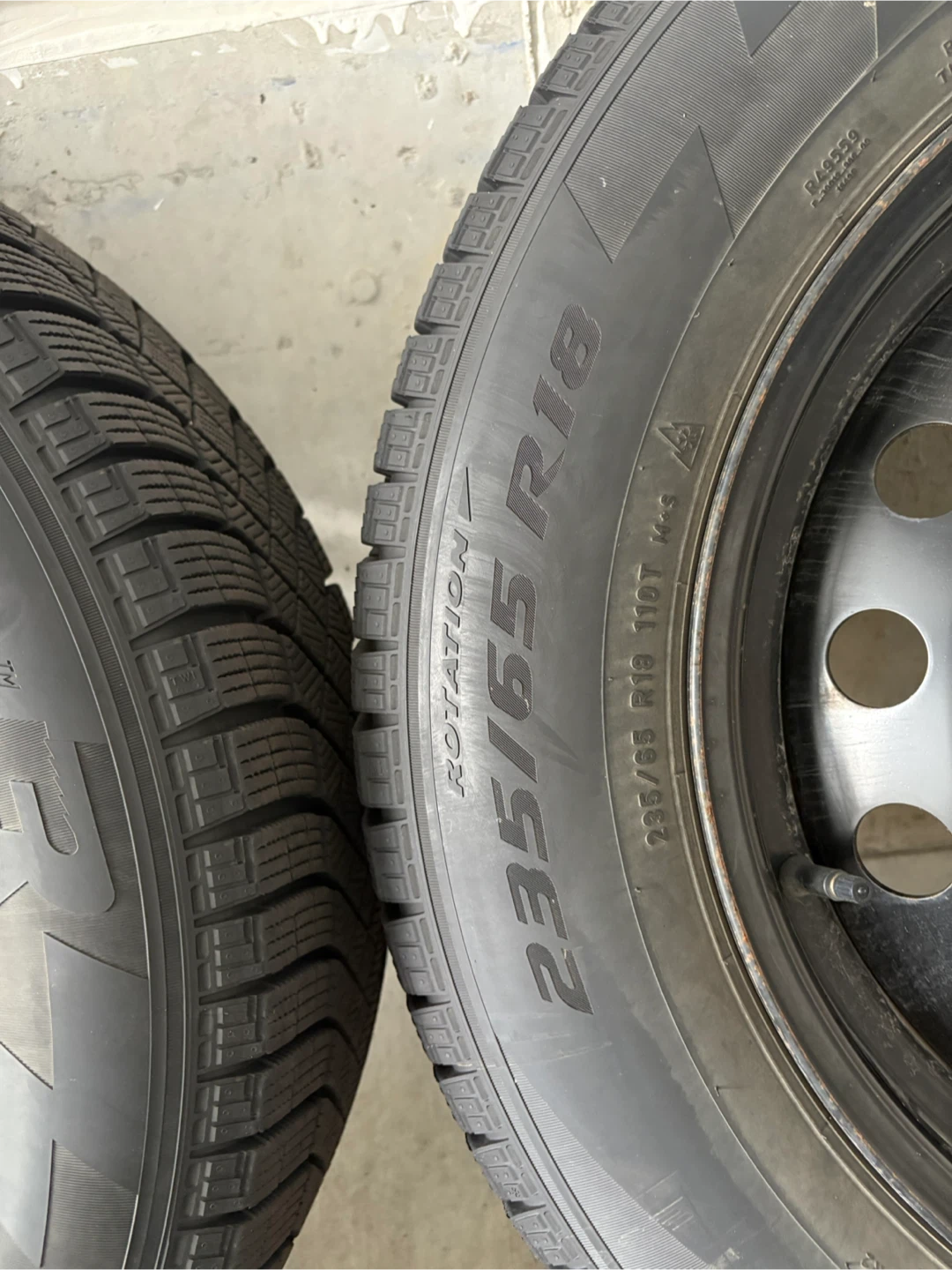 Pirelli Ice Zero FR 235/55R18 Winter Tires on Rims - photo 2