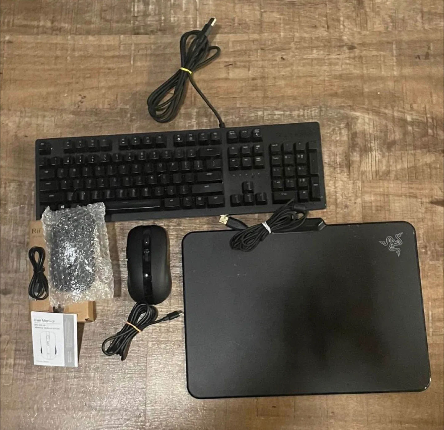 Razer gaming setup equipment