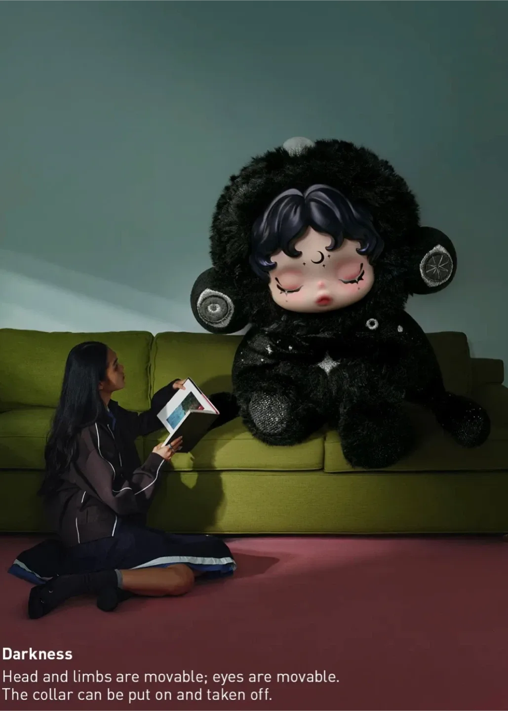 Skullpanda You Found Me! Darkness Plush Doll image indicator(3)