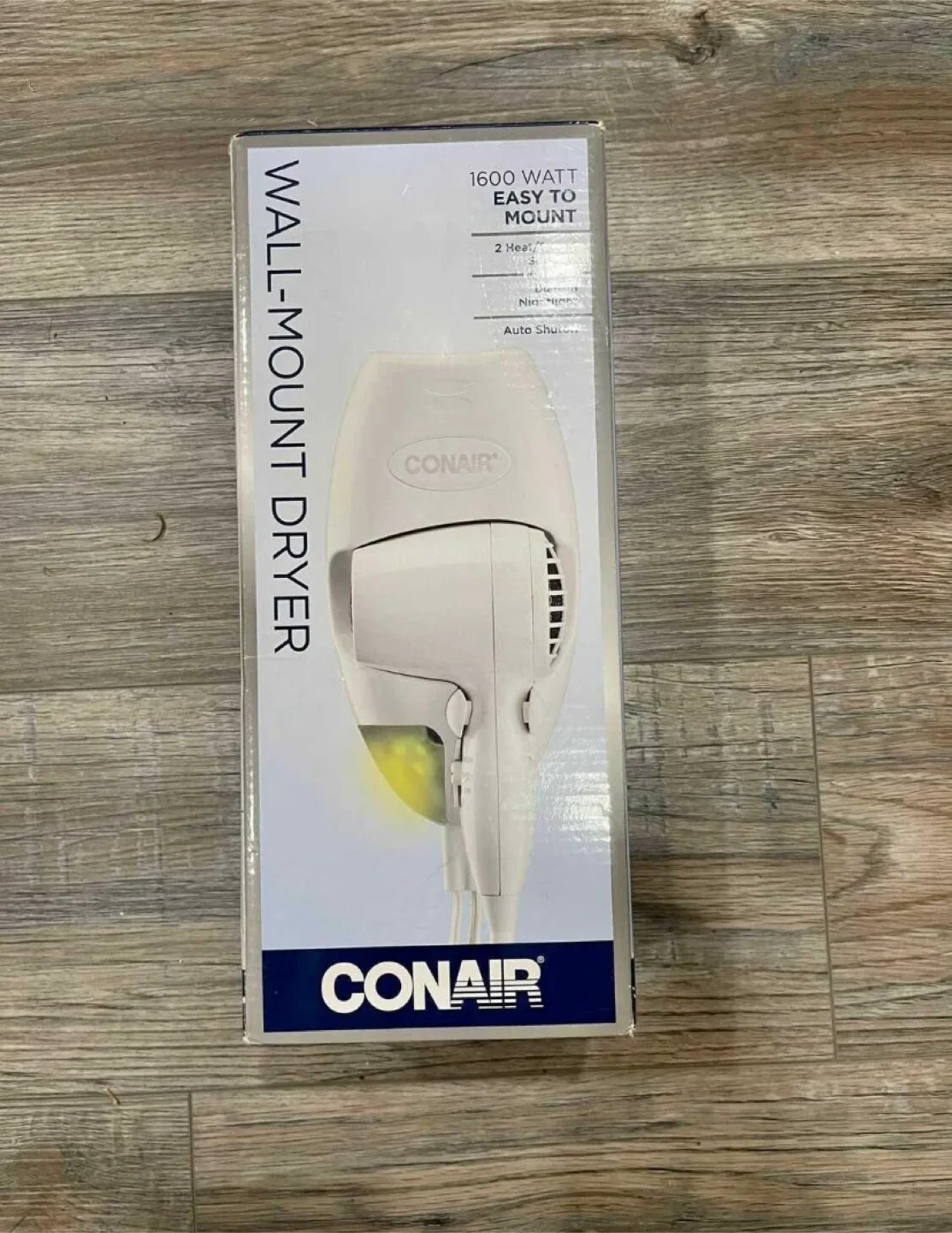 Conair Wall-Mount 1600 Watt Hair Dryer - New in Box thumbnail