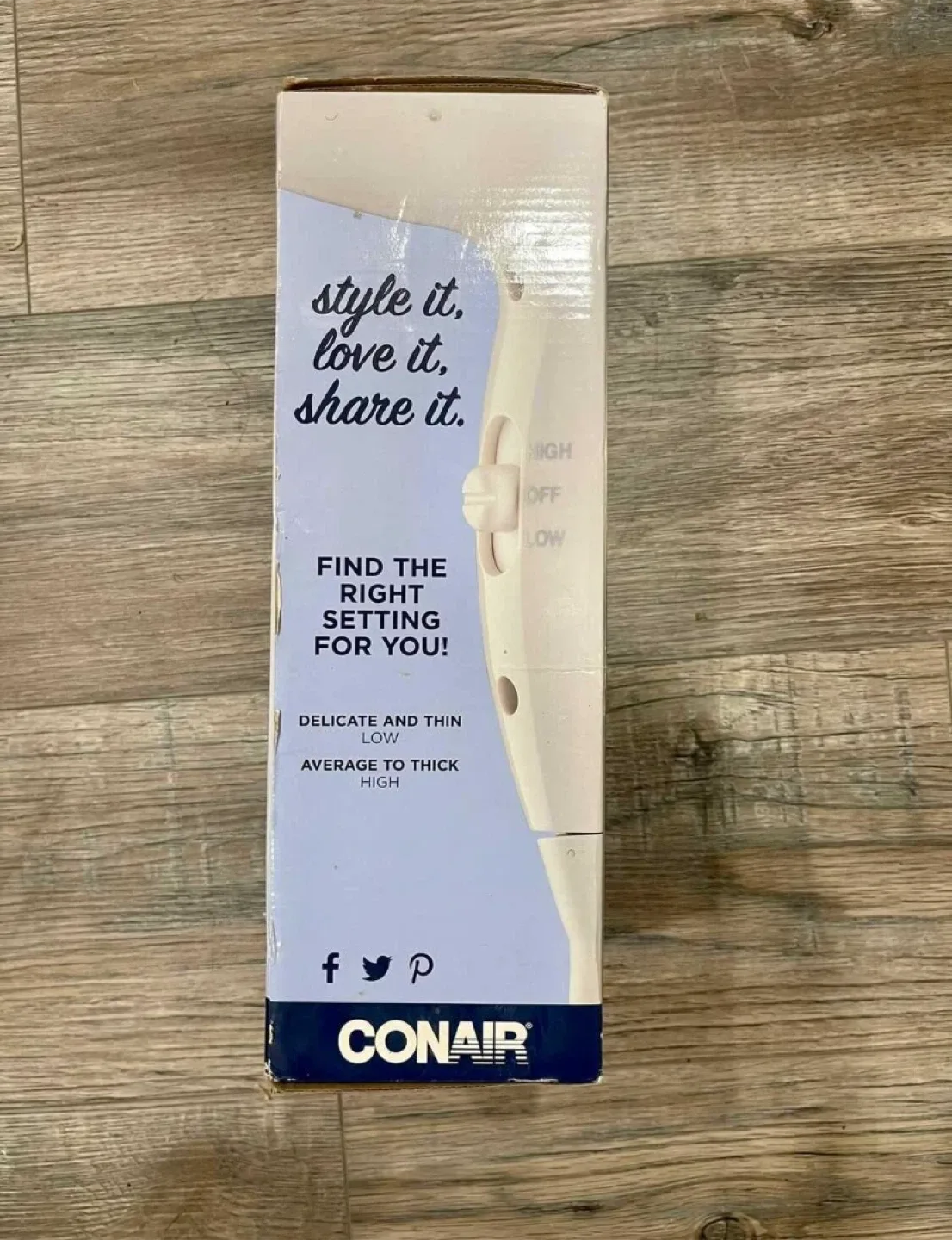 Conair Wall-Mount 1600 Watt Hair Dryer - New in Box image indicator(2)