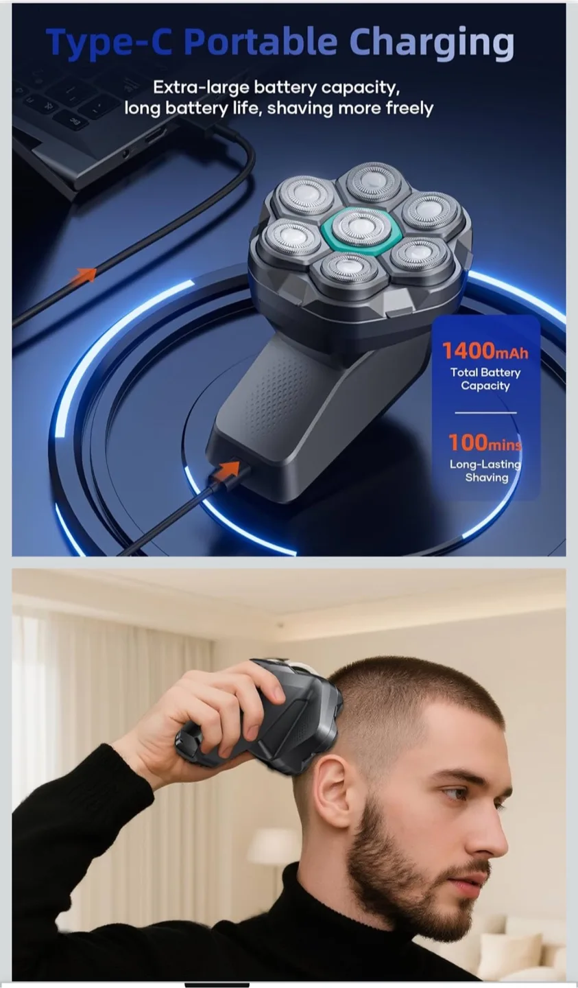 Kensen 7D Head Shaver image indicator(9)