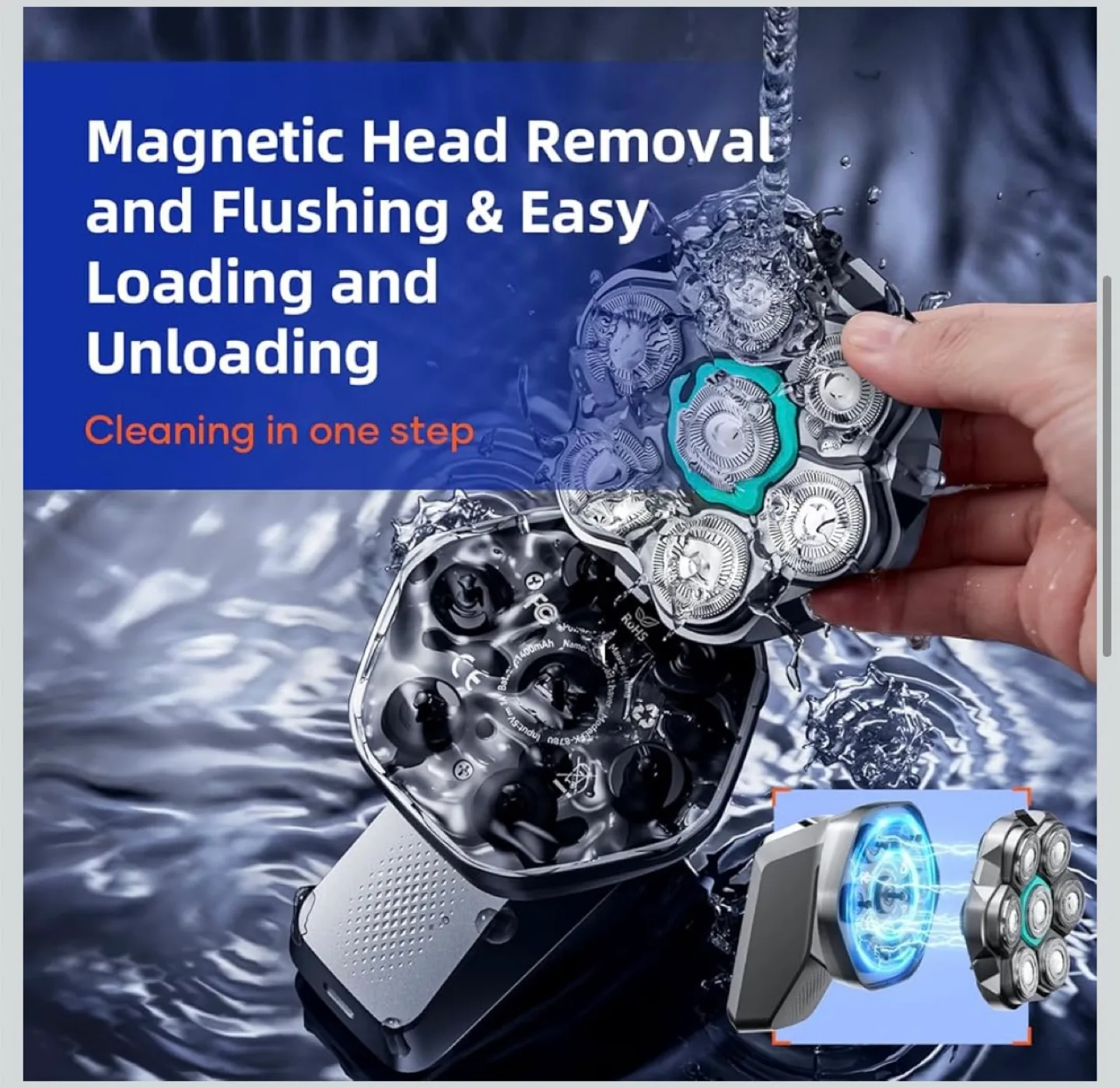 Kensen 7D Head Shaver image indicator(6)