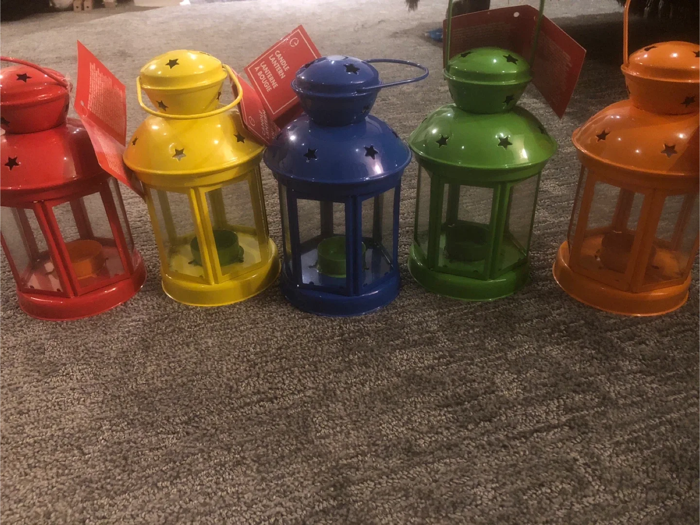 Colorful Candle Lanterns (Set of 5) image indicator(4)