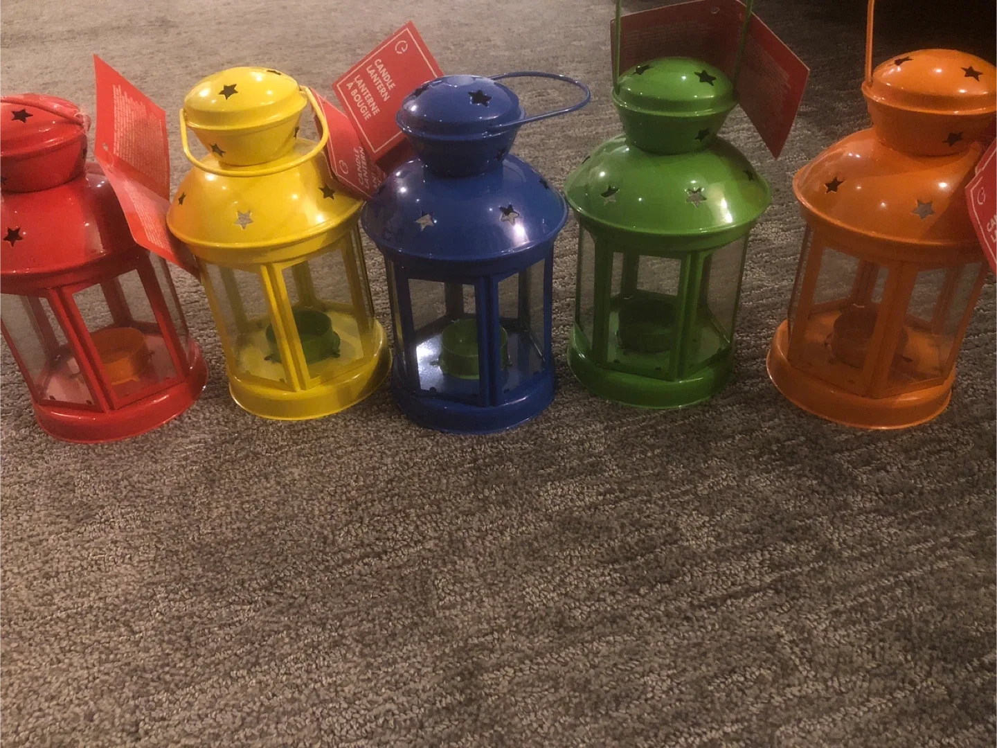 Colorful Candle Lanterns (Set of 5) image indicator(3)