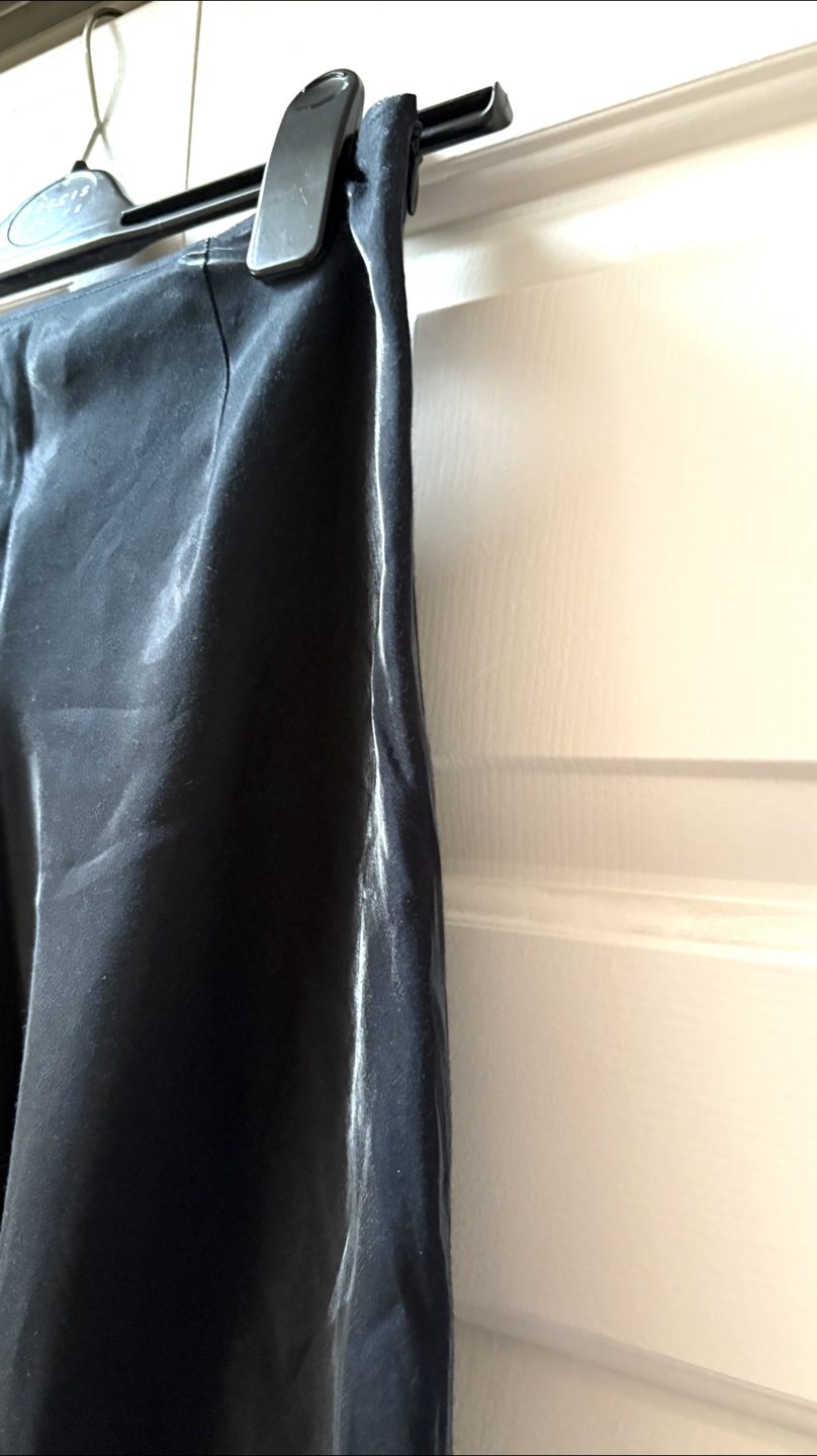 Satin Black Skirt - Size S - photo 3