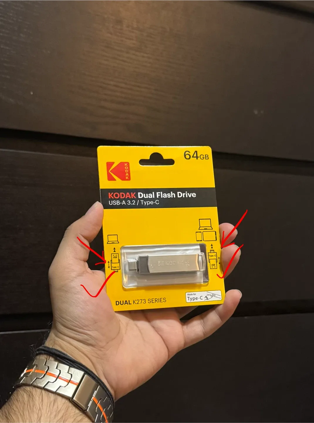 New Dual Flash Drive 64GB storage disk