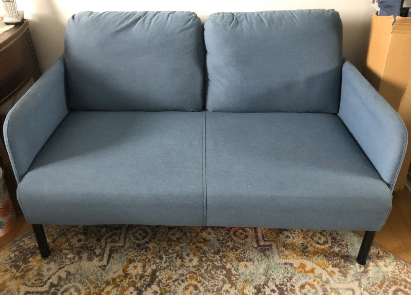 Light Blue Loveseat Sofa