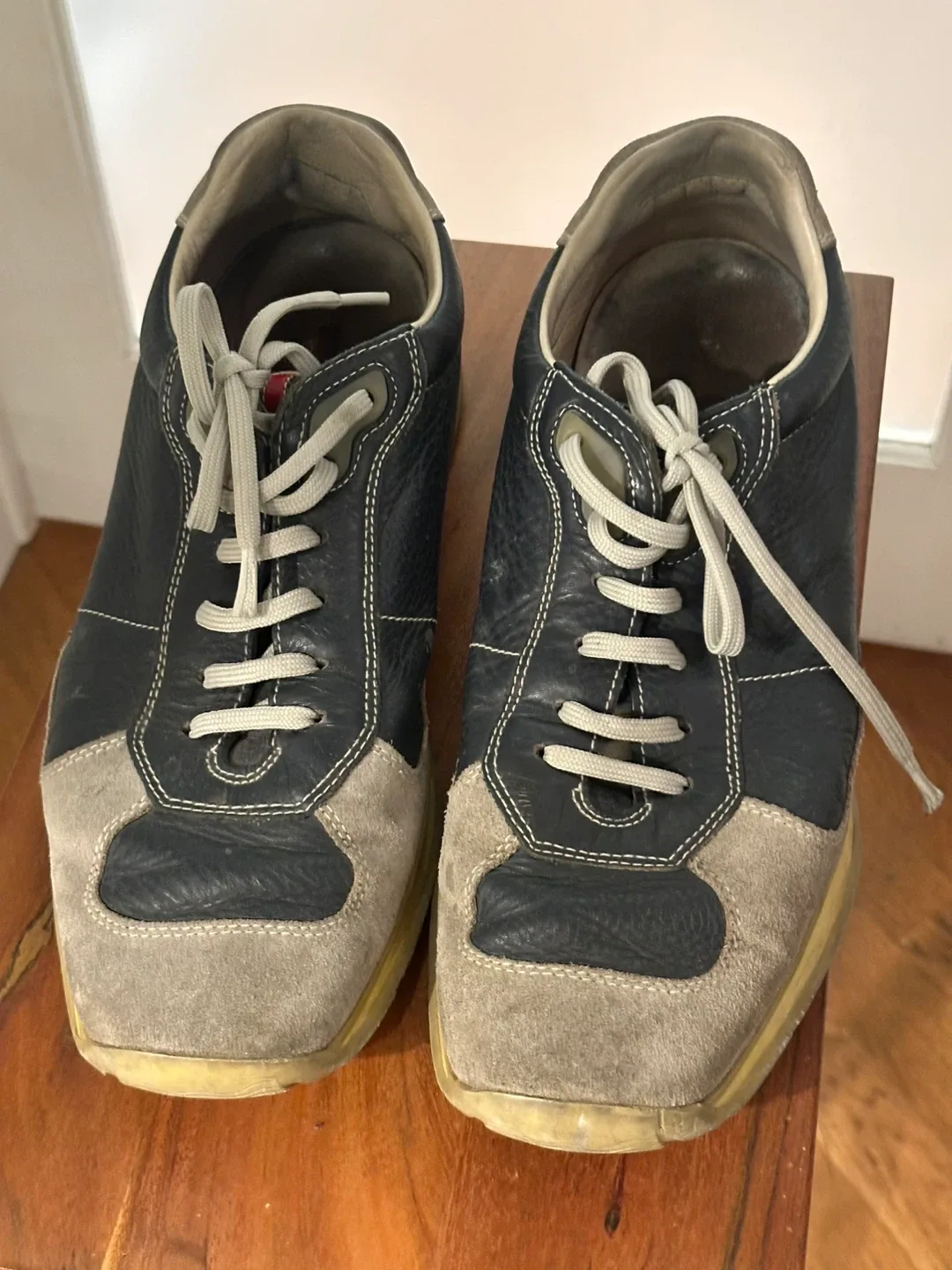 Leather & Suede Sneakers PRADA image indicator(2)