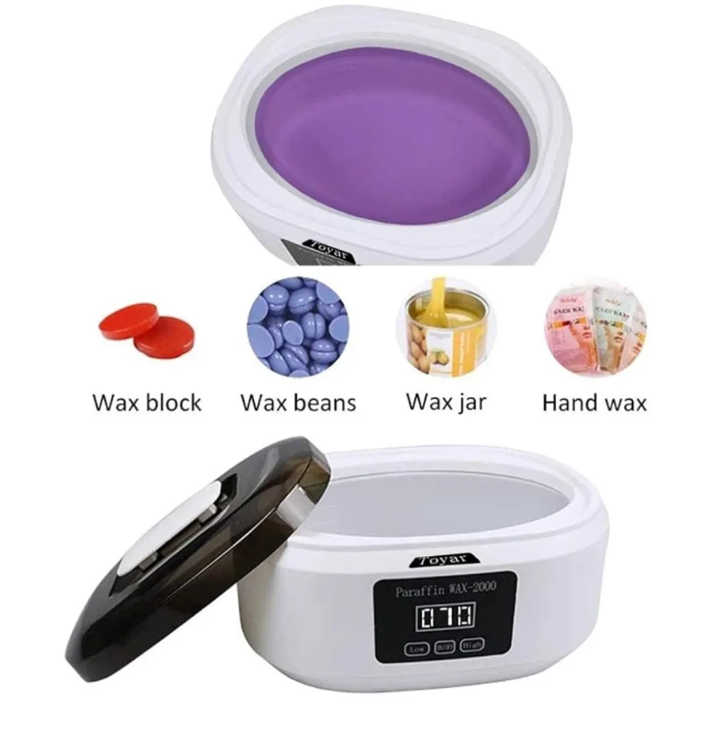 New Paraffin Wax Warmer with Wax and Accessories image indicator(4)