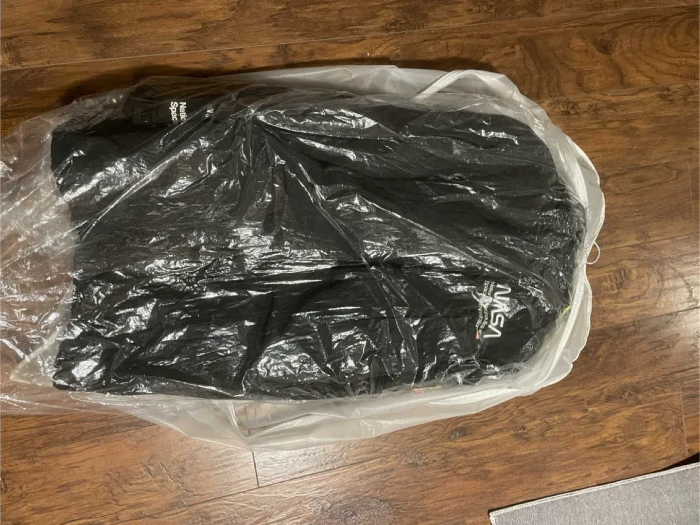 H&M NASA Padded Black Winter Jacket - Size L image indicator(4)