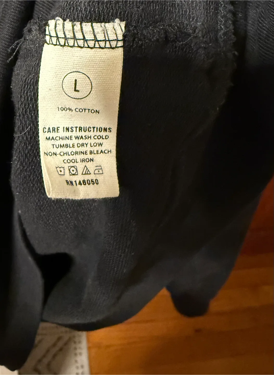 Buck Mason Black Hoodie Size L image indicator(4)