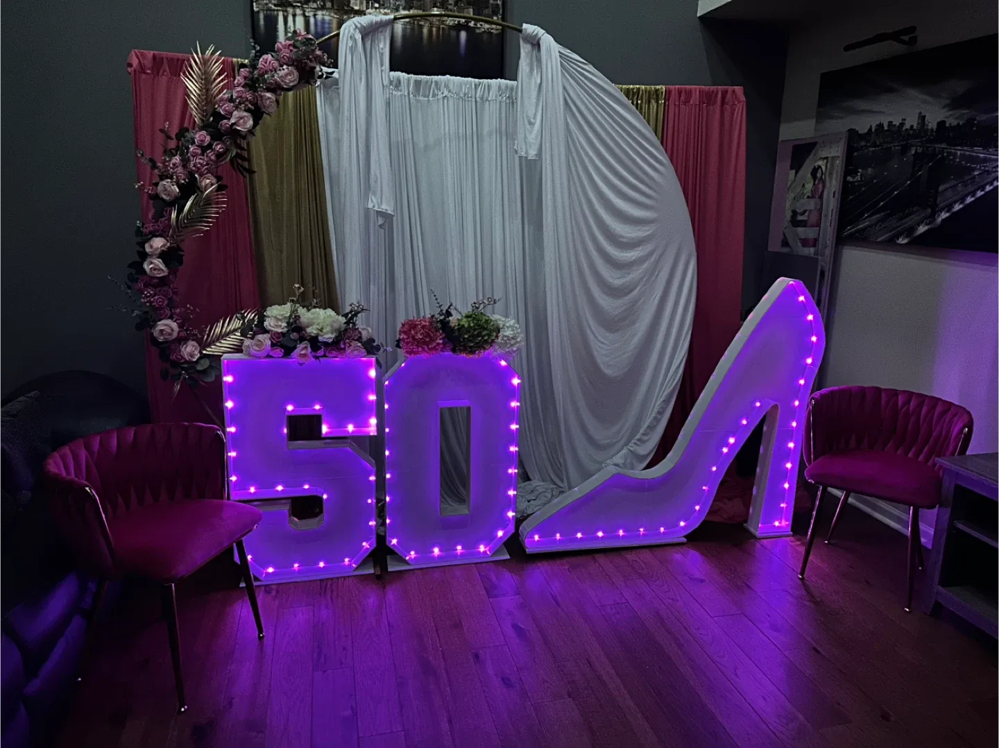 Shoe & Number 50 LED Party Decorations image indicator(5)