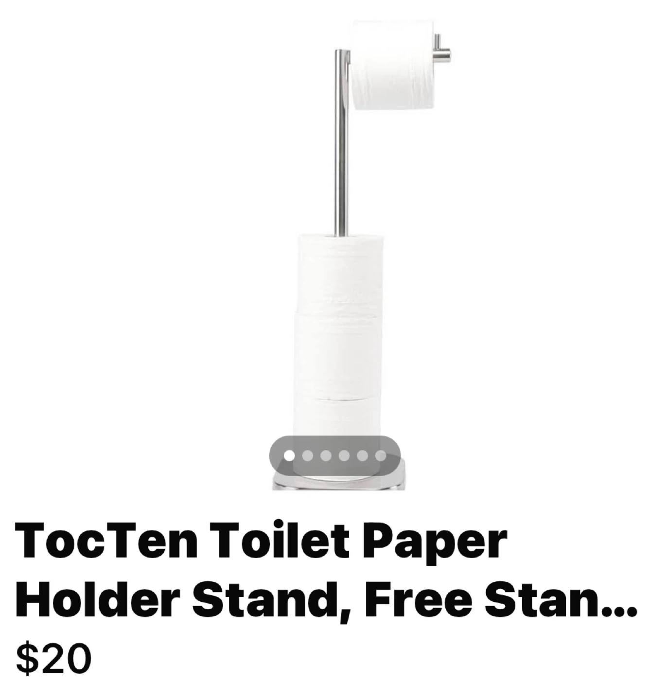 TocTen Toilet Paper Holder Stand