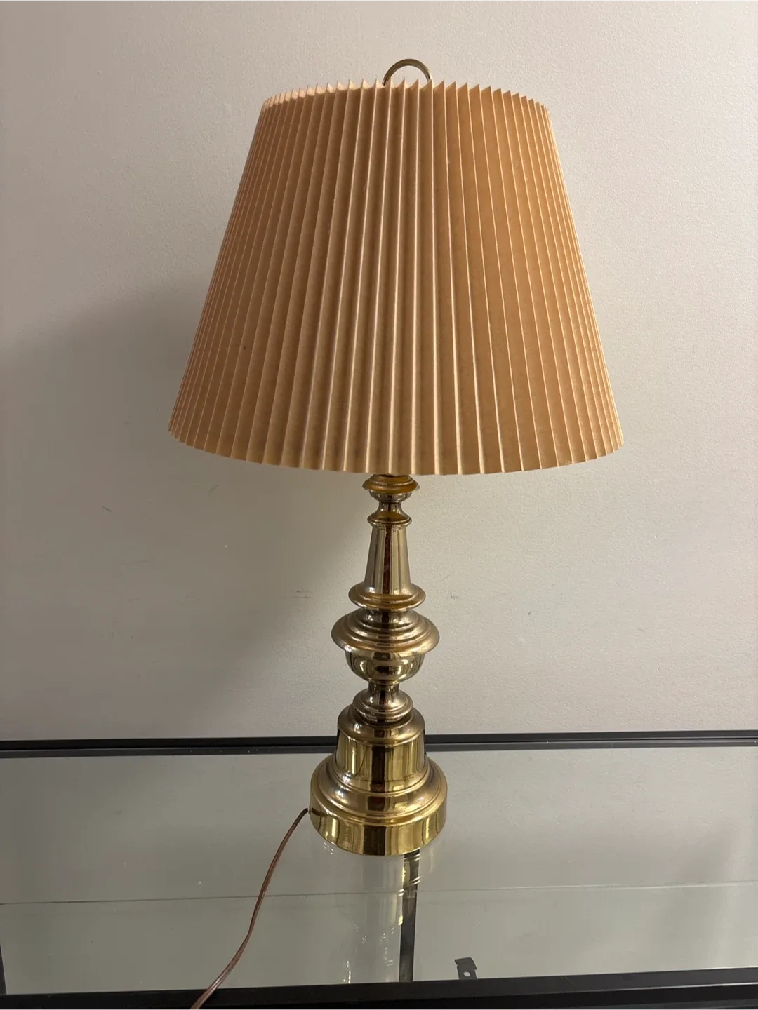 Vintage Solid Brass Table Lamp