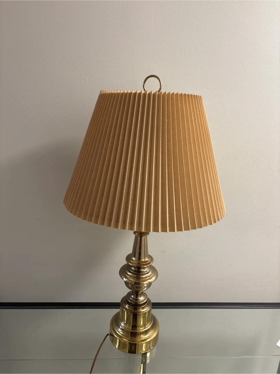 Vintage Solid Brass Table Lamp image indicator(3)
