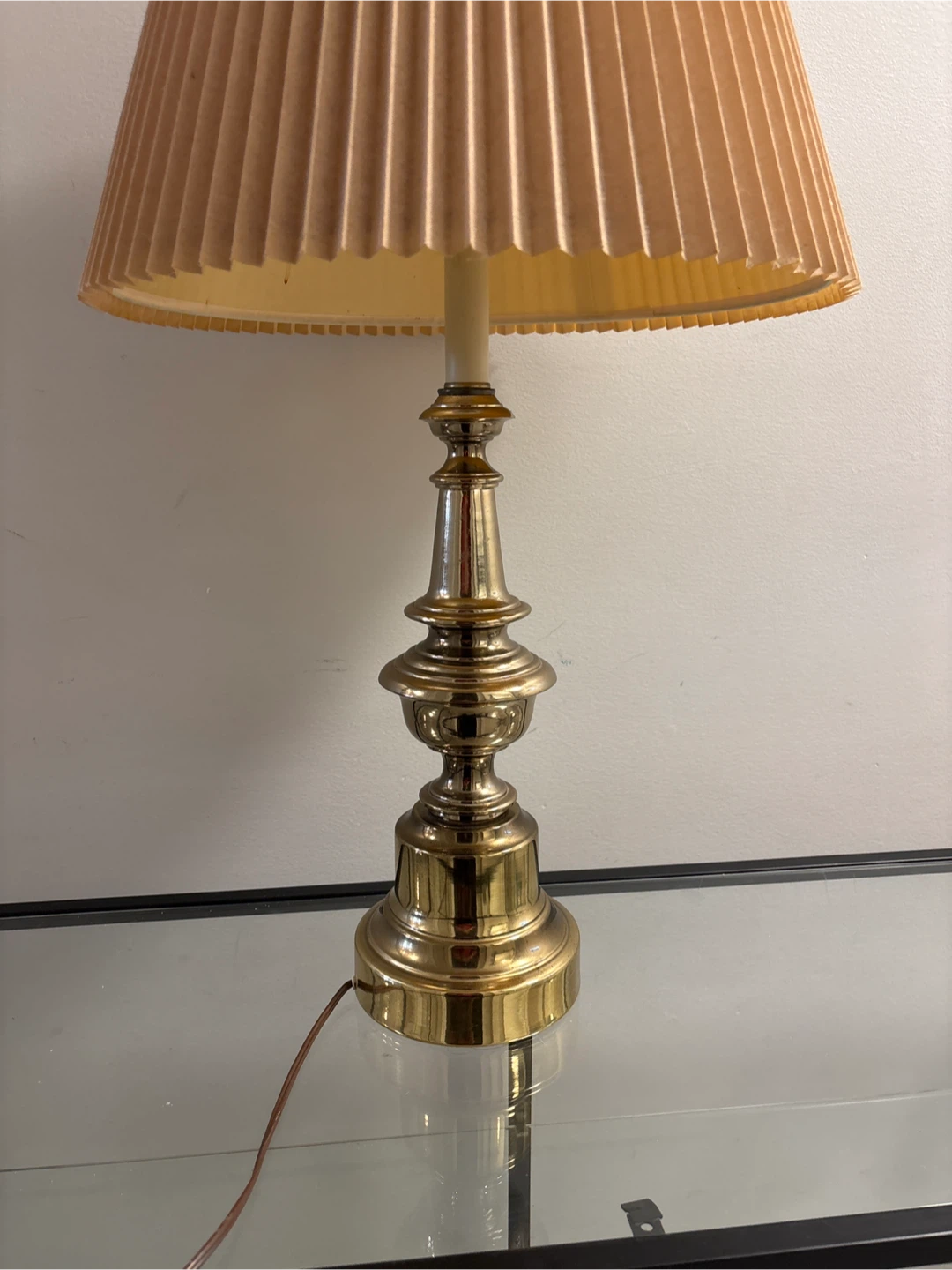 Vintage Solid Brass Table Lamp - photo 5
