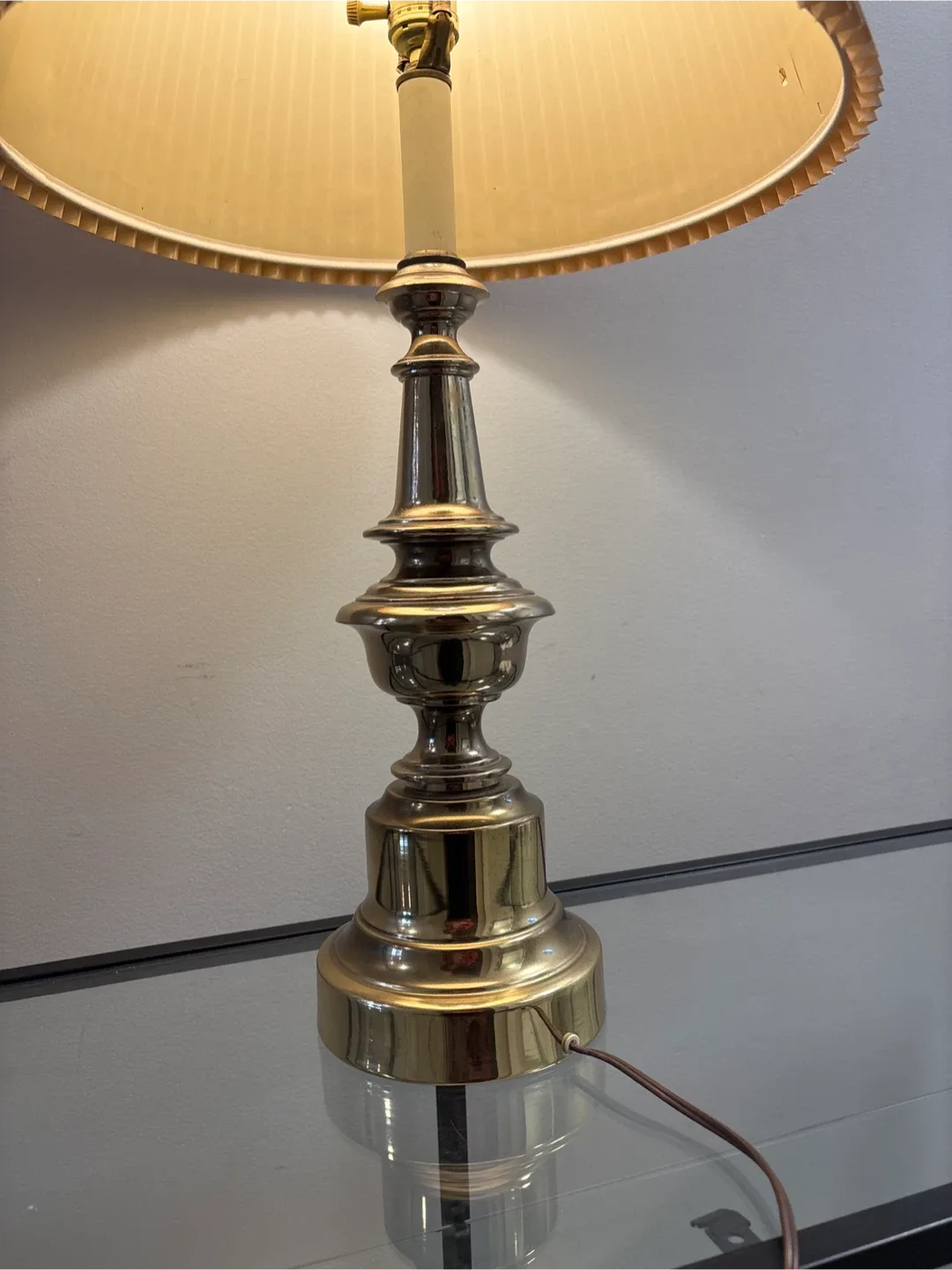 Vintage Solid Brass Table Lamp image indicator(10)
