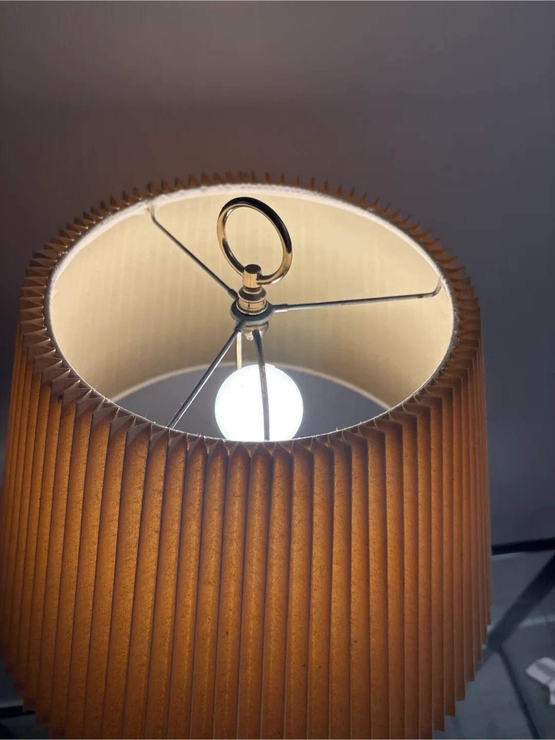 Vintage Solid Brass Table Lamp image indicator(9)