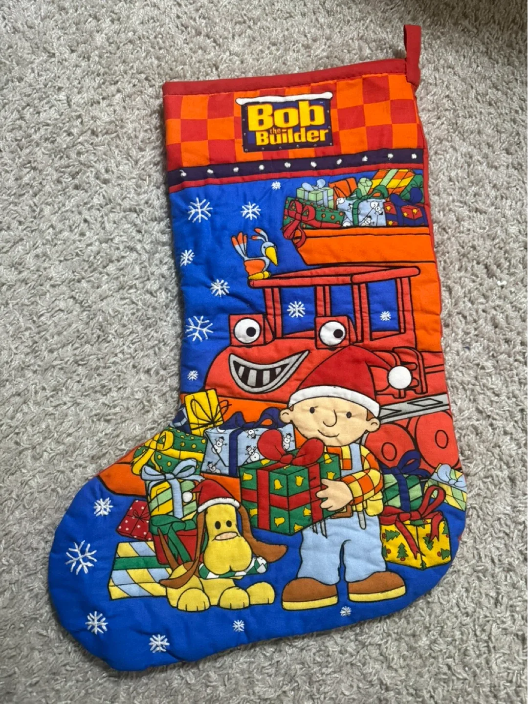 Vintage Bob the Builder Christmas Stocking