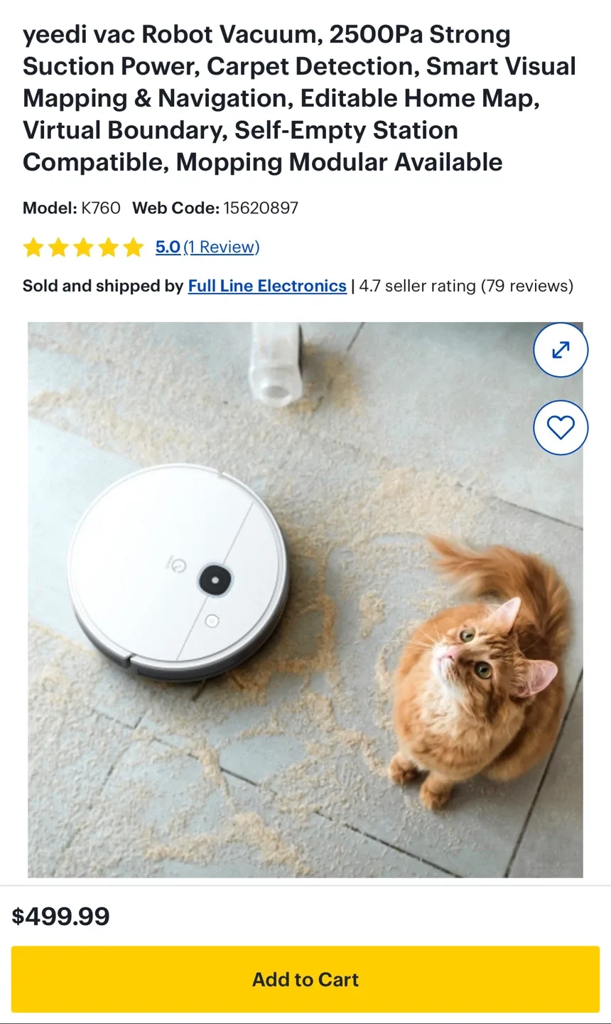 Yeedi K760 Robot Vacuum - image indicator(3)