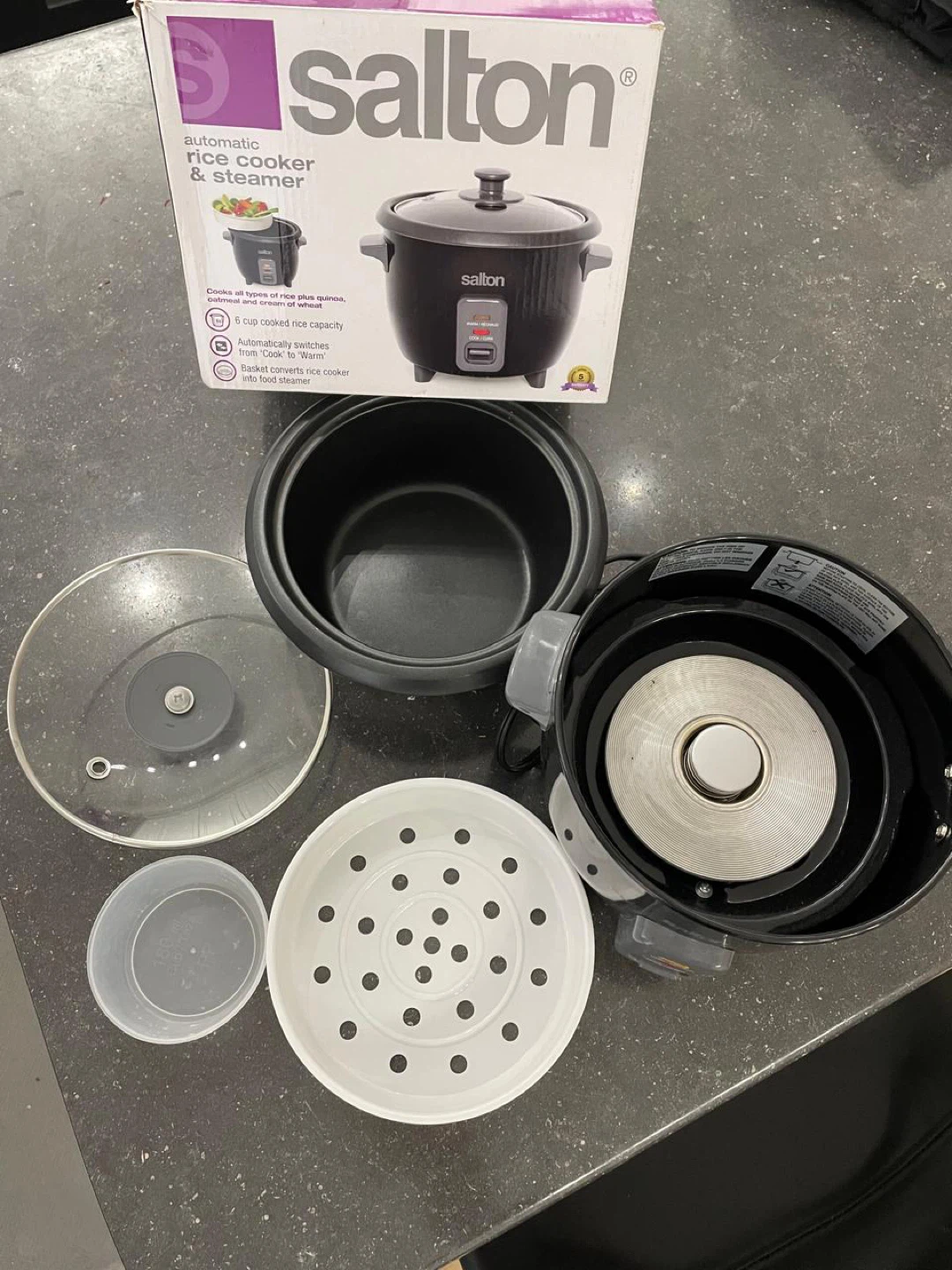 Salton Automatic Rice Cooker & Steamer - photo 2
