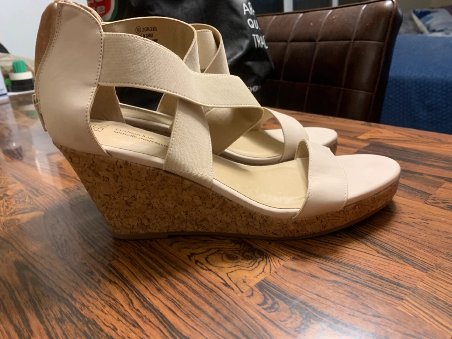 Time and Tru Wedge Sandals - Size 10