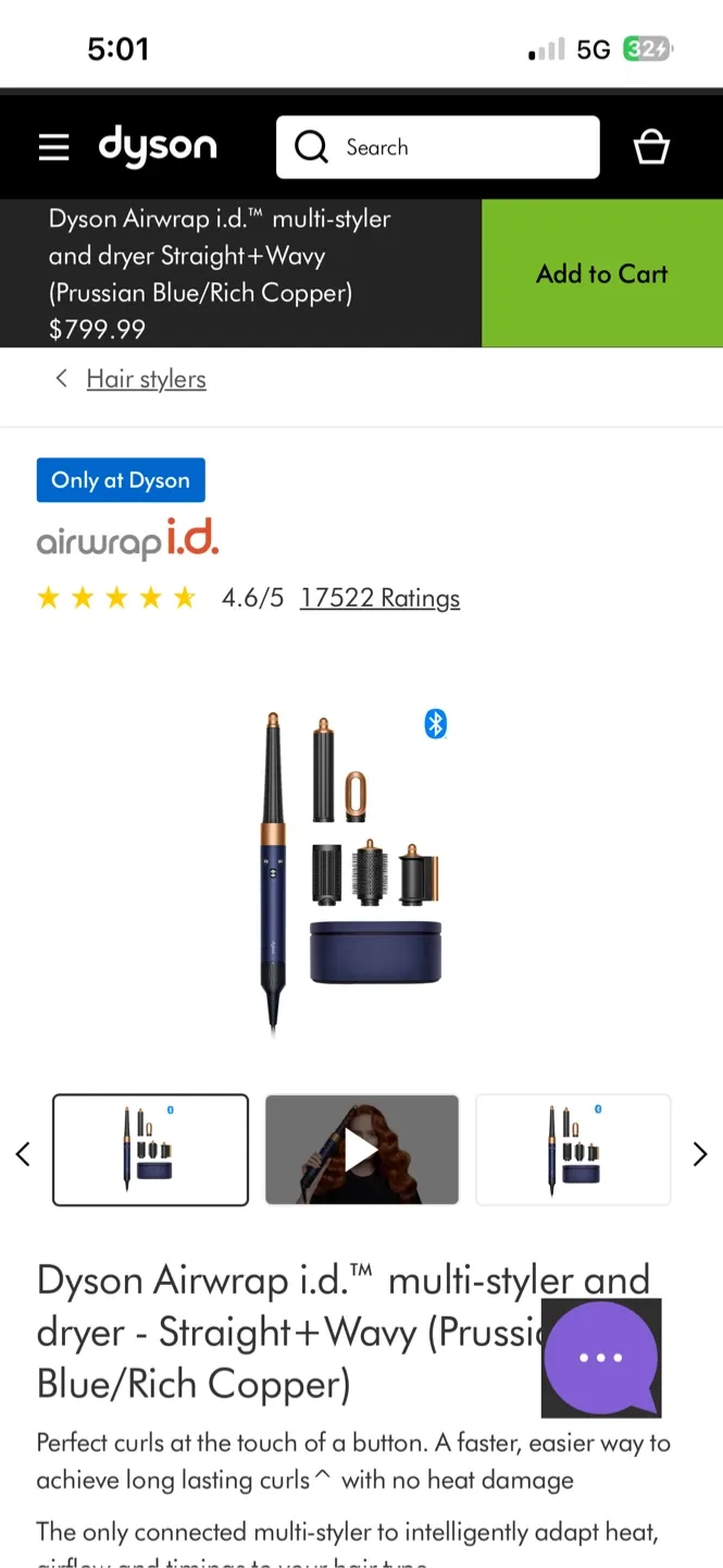 Dyson Airwrap i.d. Multi-Styler Prussian Blue/Copper