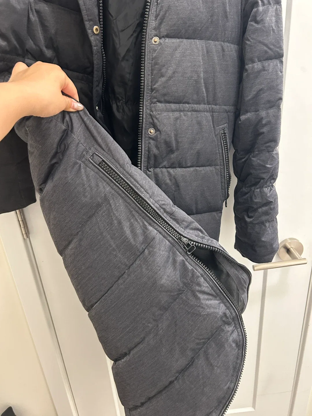 🧡Long White Duck Down Puffer Coat - Super Warm! 🧡 image indicator(3)