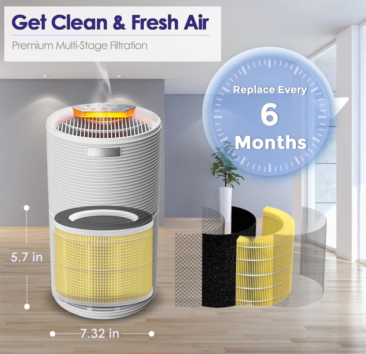 RP-AP088-F1 Air Purifier Filter - photo 5