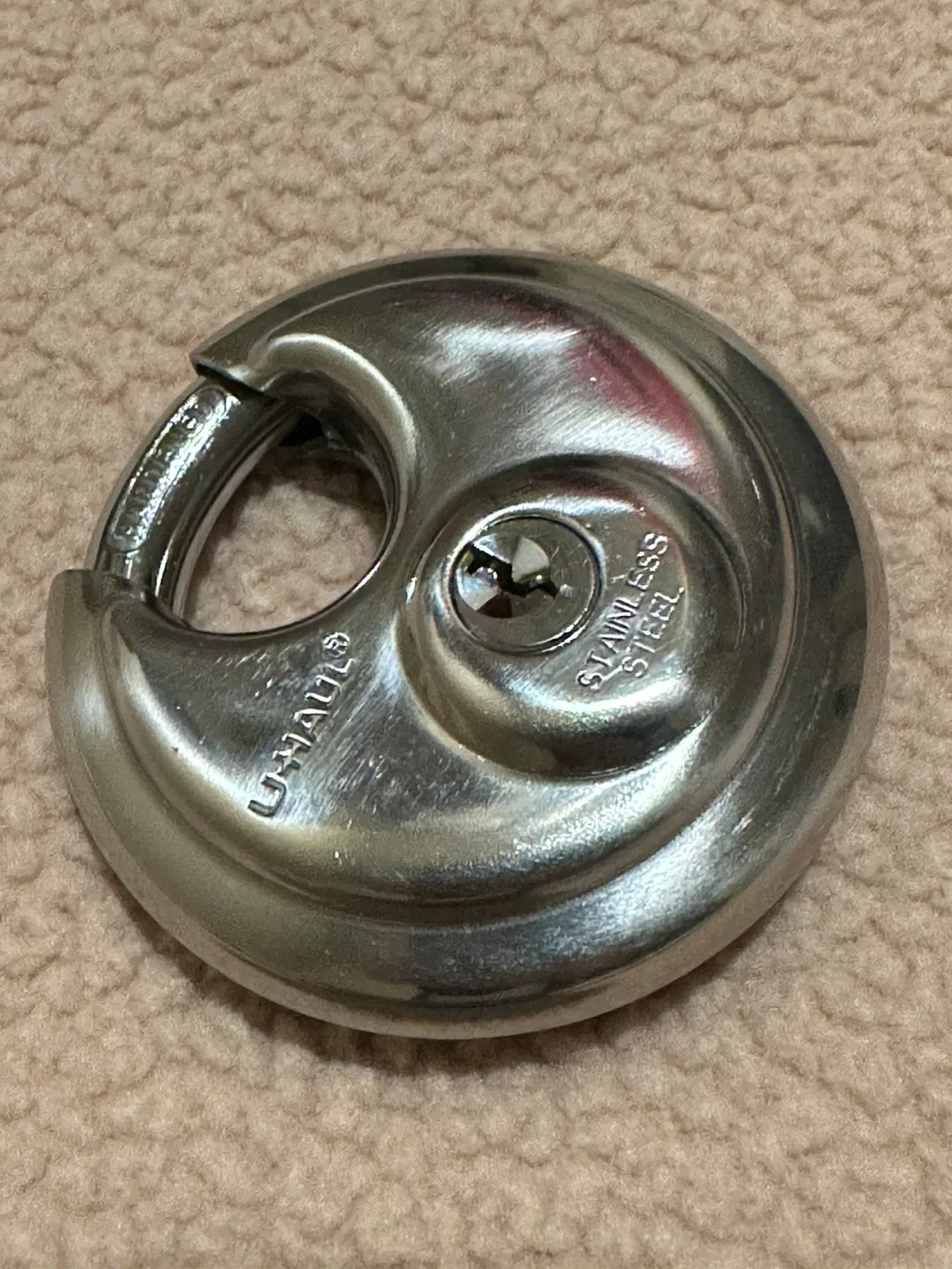 U-Haul Stainless Steel Disc Lock thumbnail