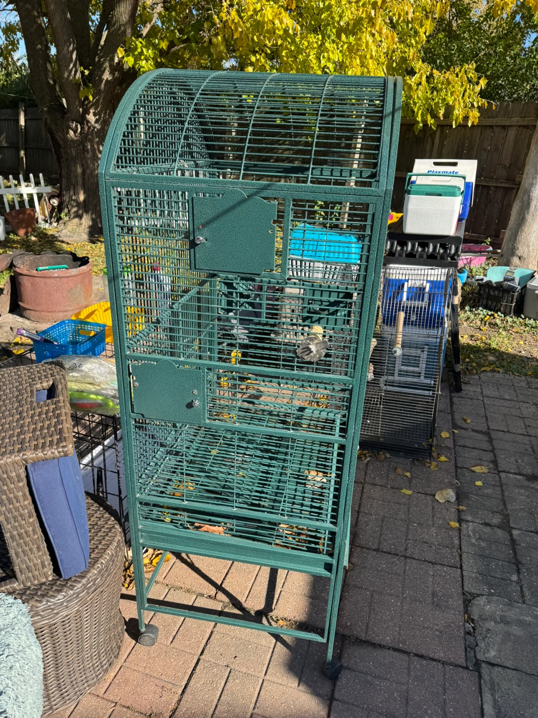 Large Green Bird Cage - 64" Tall - photo 5