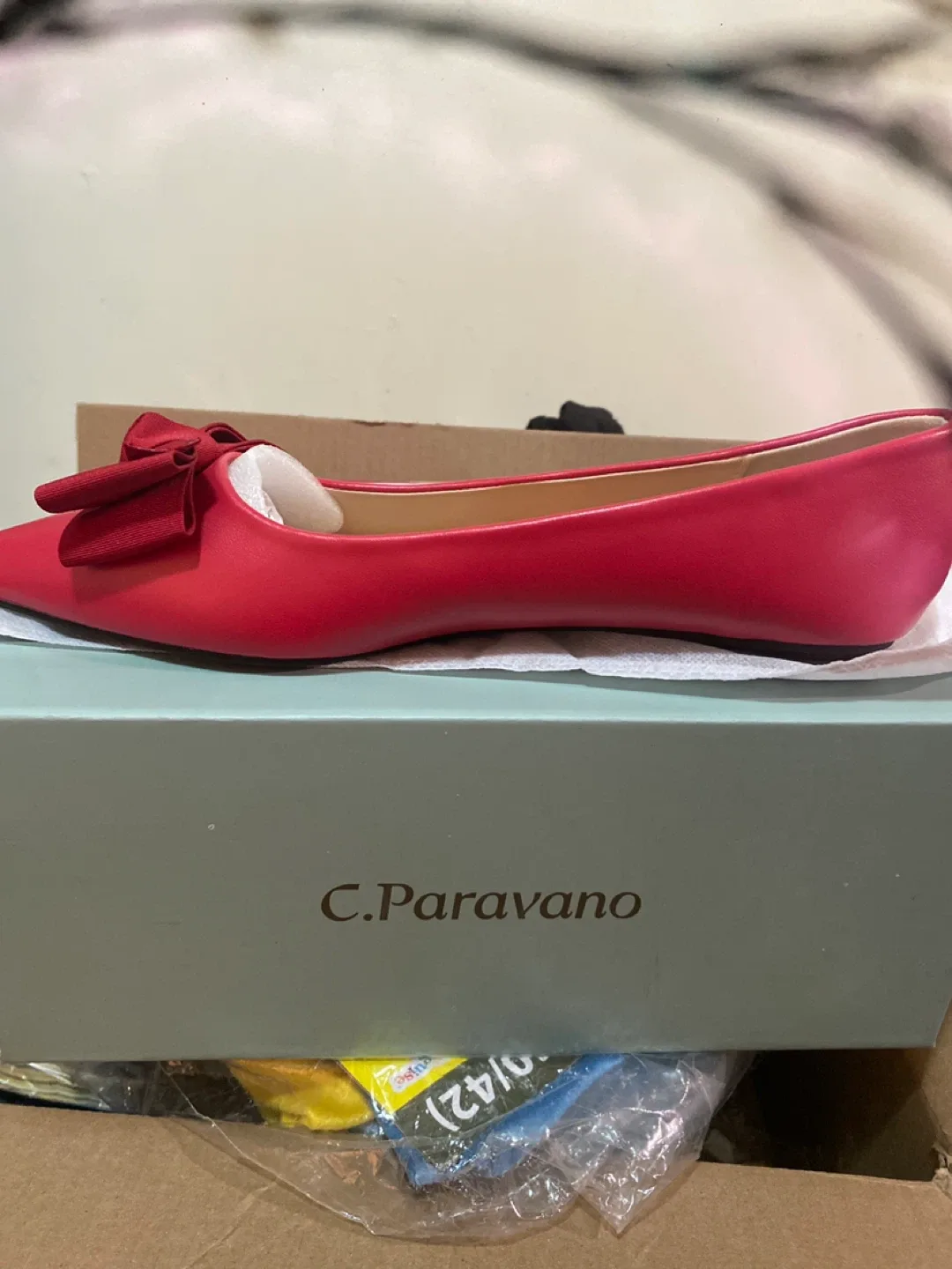 New C.Paravano Red Flats - Size 42 EU thumbnail