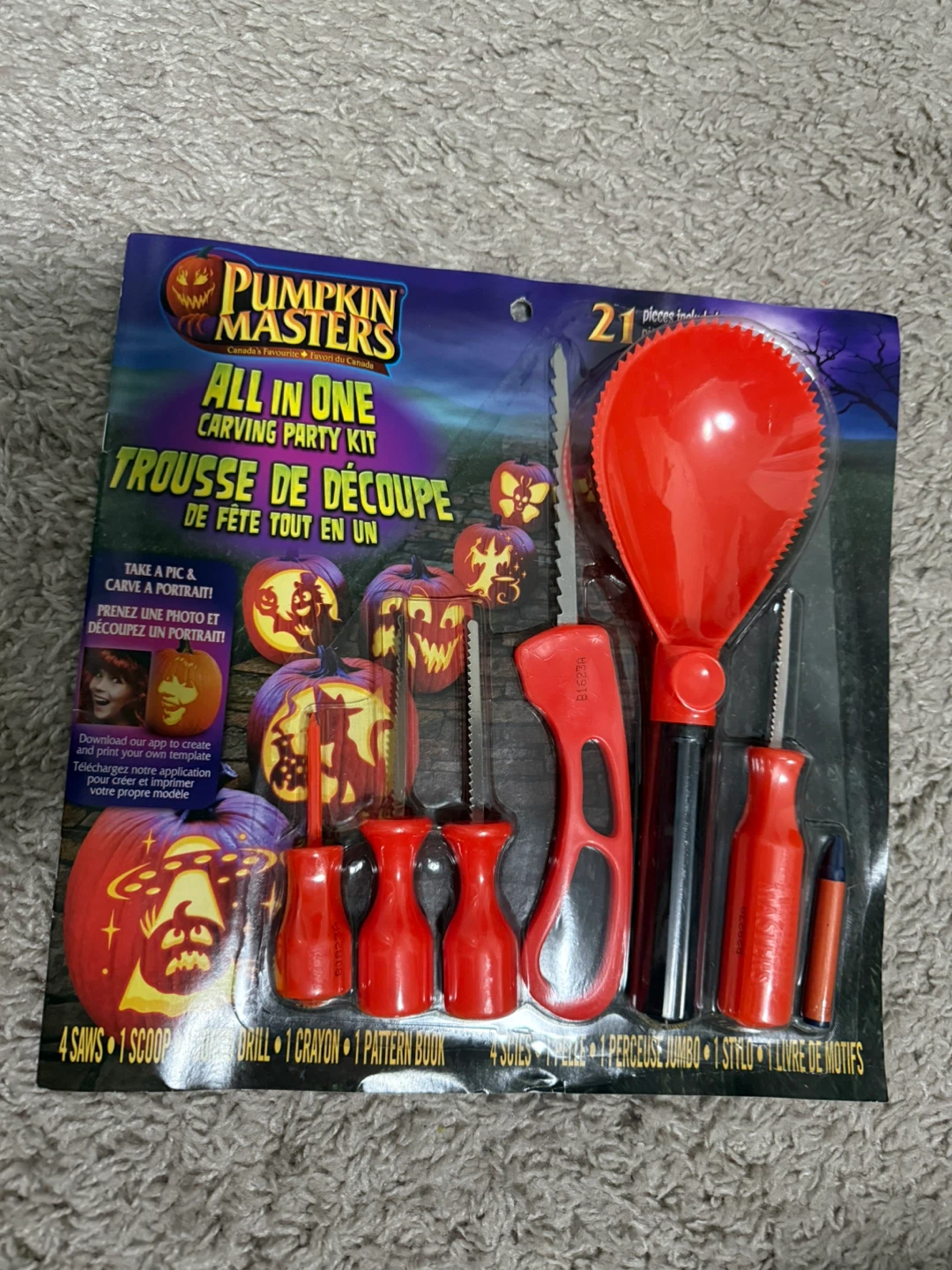 Pumpkin Masters All in One Carving Party Kit - New