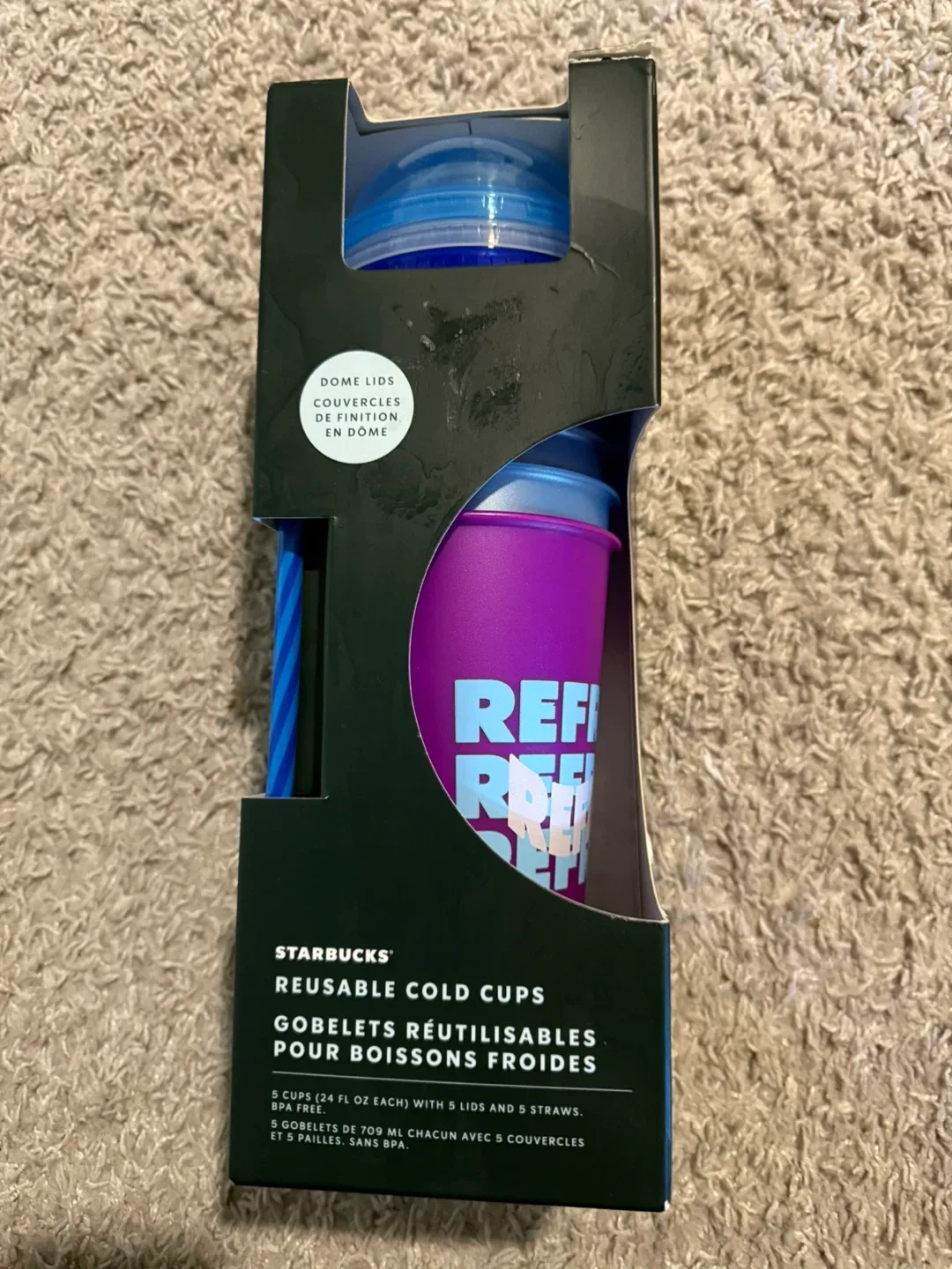 🥕Starbucks Reusable Cold Cups - 5 Pack