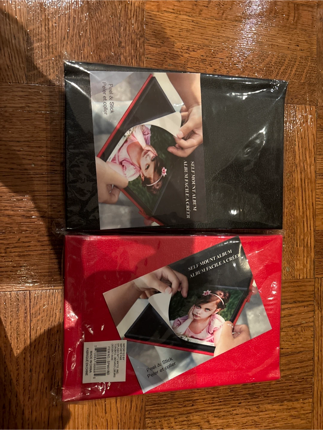 Self Mount Photo Albums - Red & Black