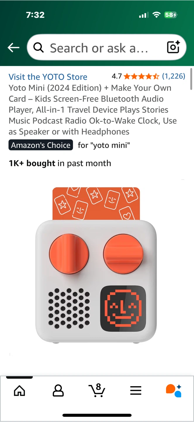 Yoto Mini (2024 Edition) Kids Audio Player - photo 2