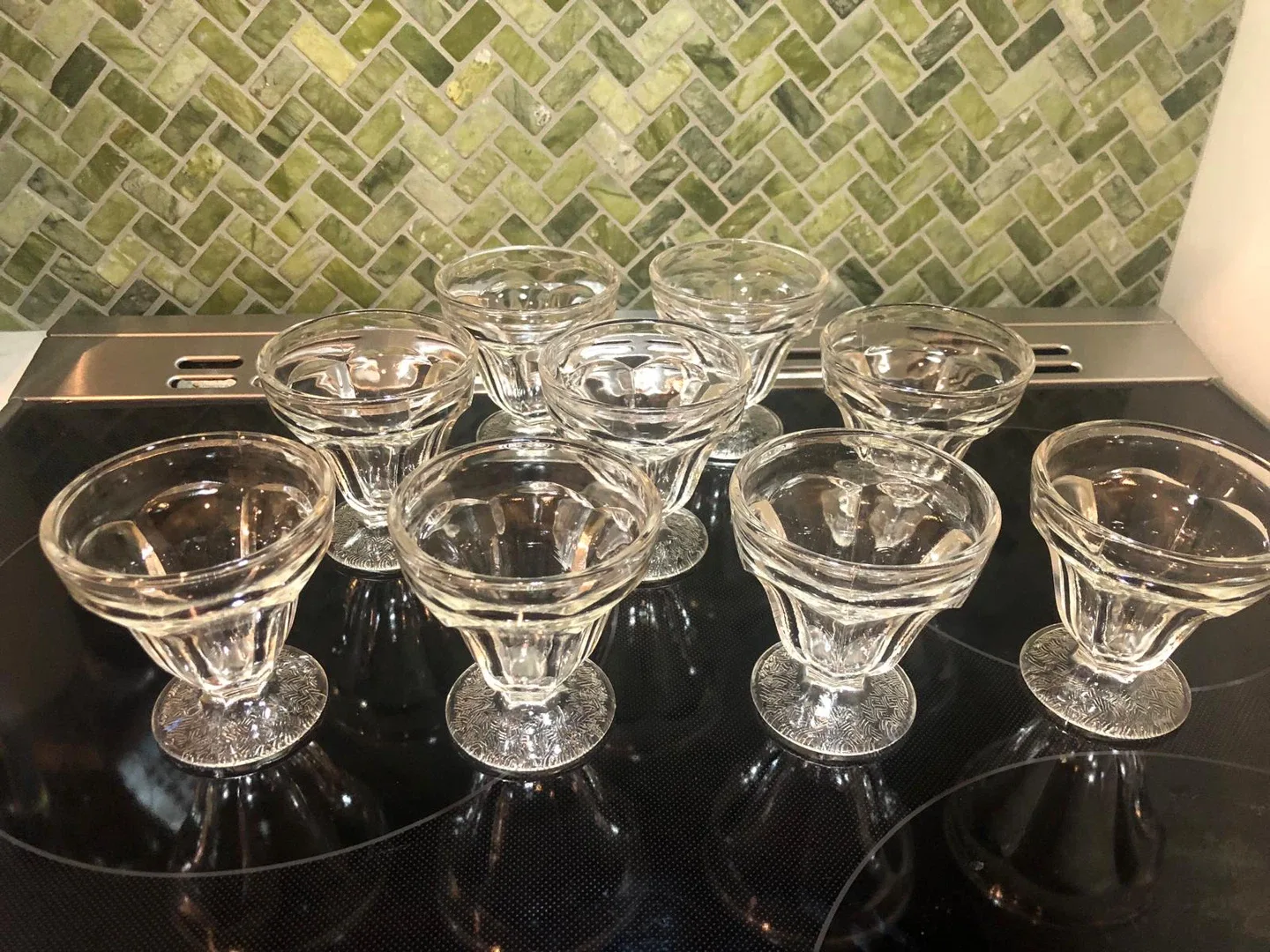 Set of 9 Vintage Sundae Glasses