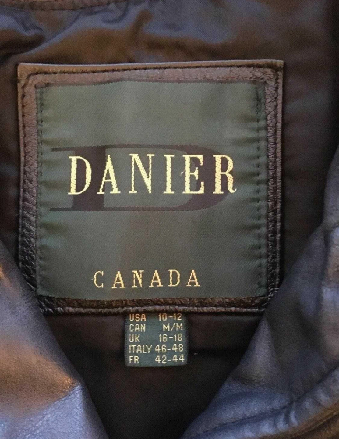 Genuine Leather Jacket by DANIER Size M - photo 2