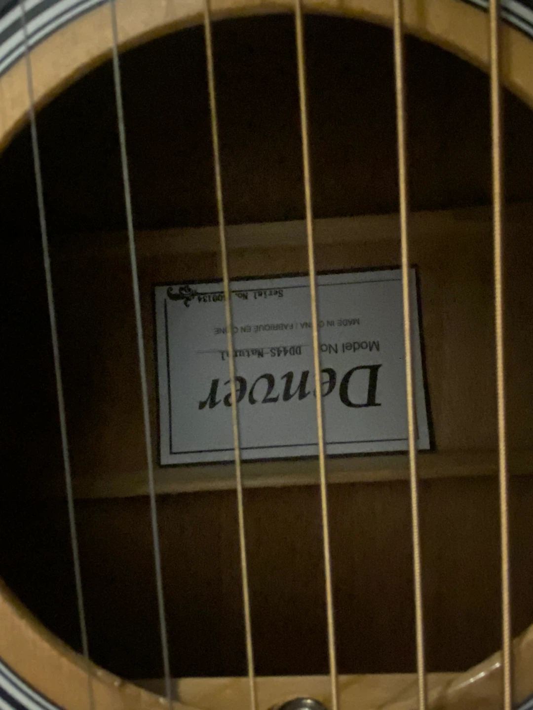 Denver DD44S-Natural Acoustic Guitar - photo 3