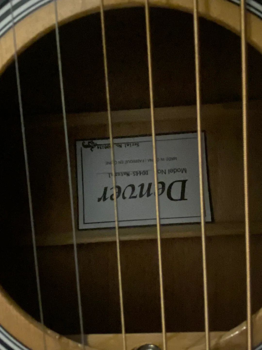 Denver DD44S-Natural Acoustic Guitar image indicator(3)